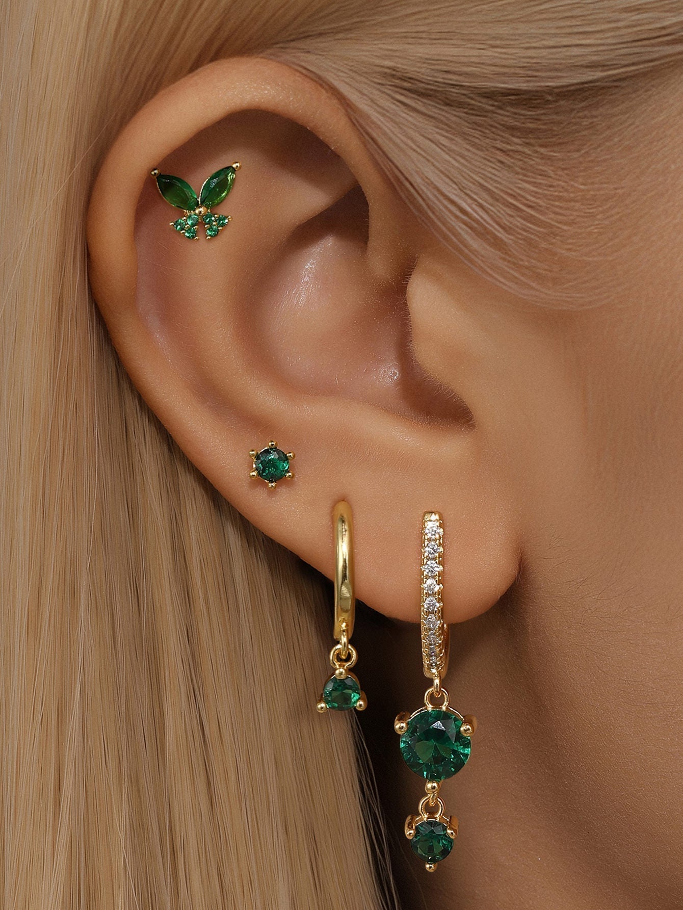 Anja - Orecchini d'oro a bordo sottile