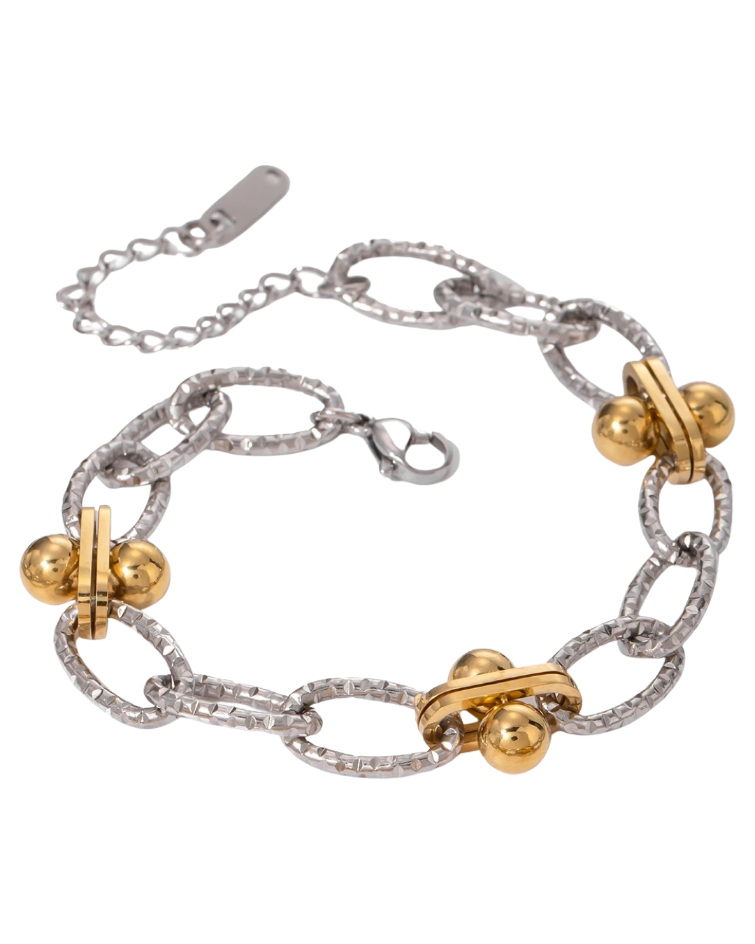 Klara – Bracciale d'oro con decorazioni di perle