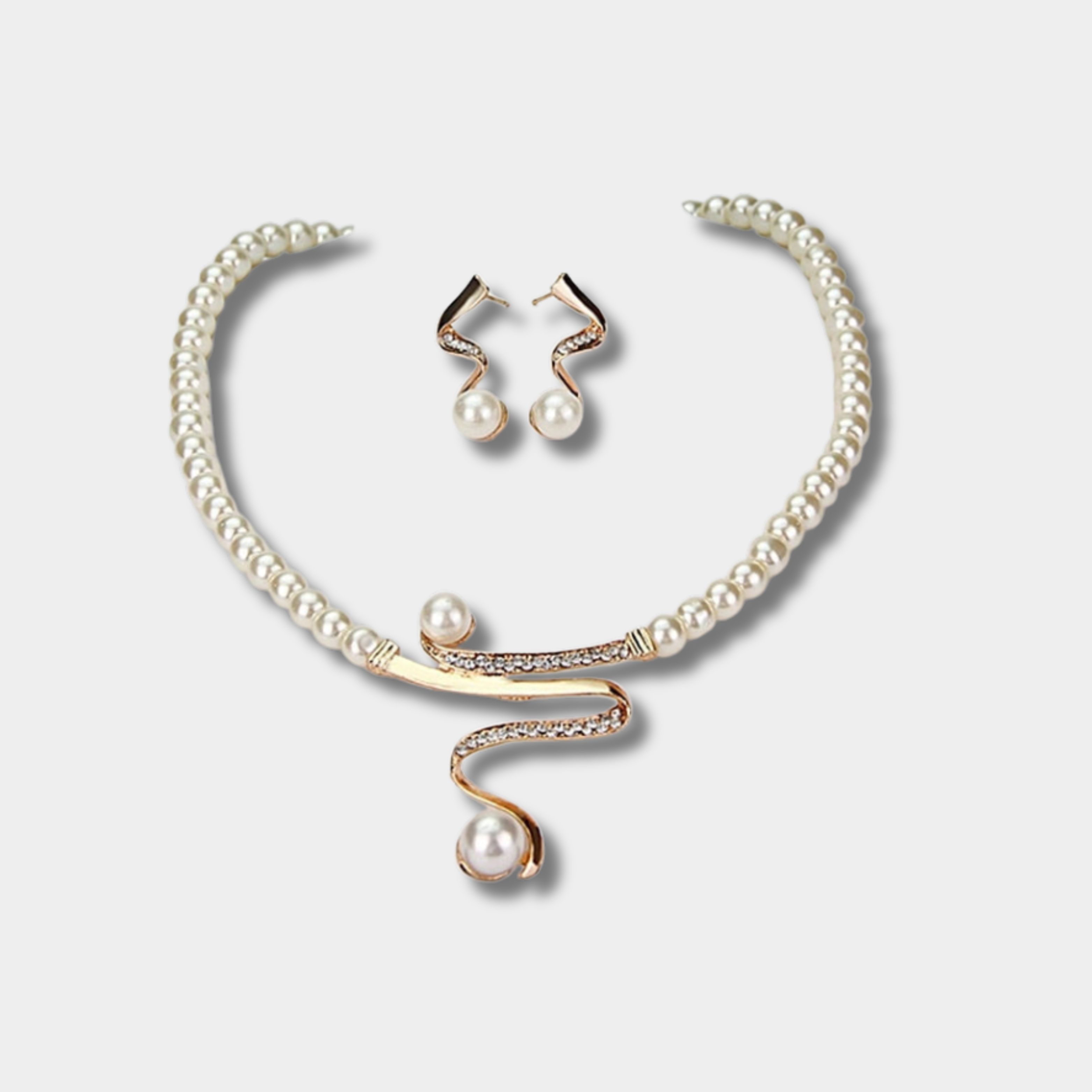 Fabienne - Set collana e orecchini di perle