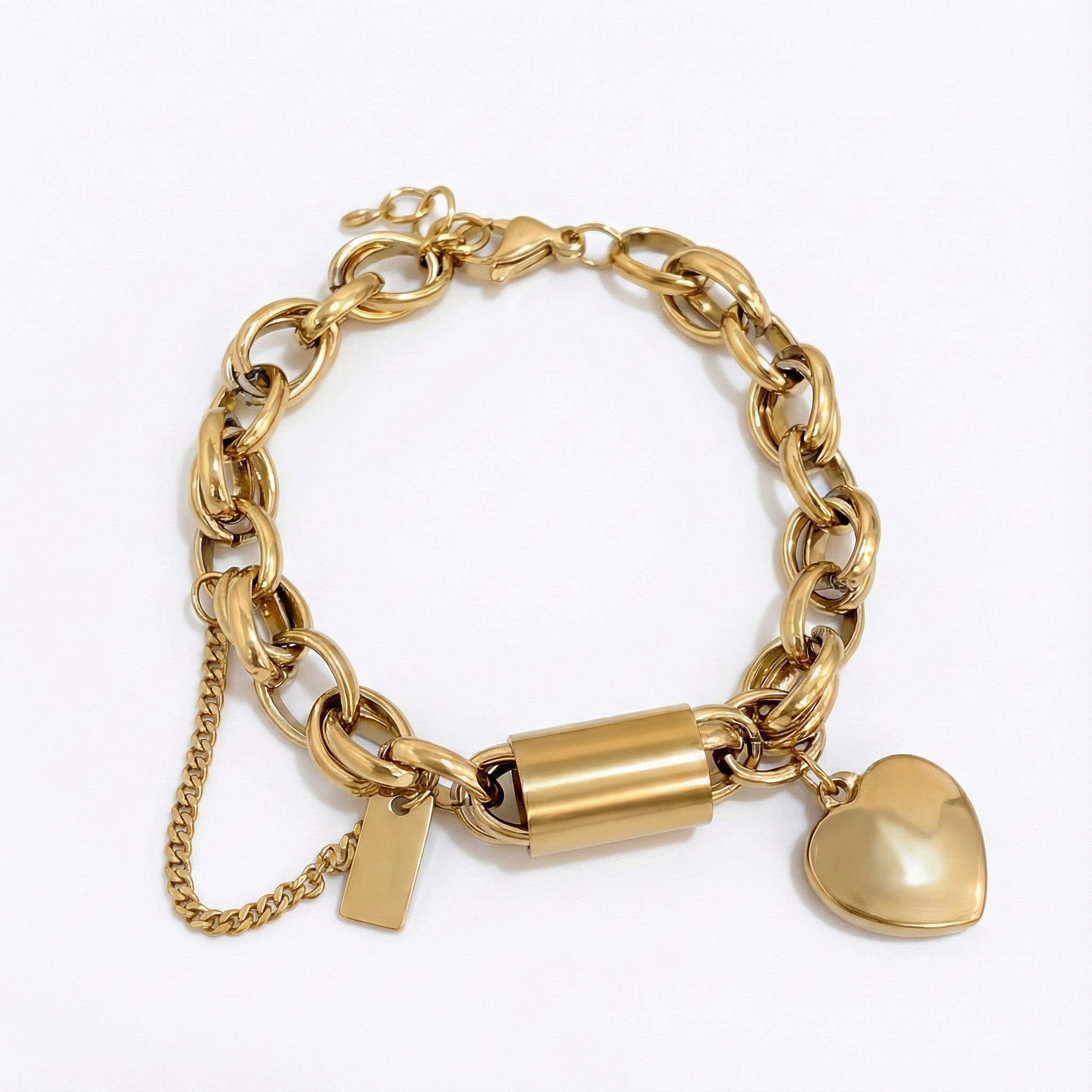 Bracciale Chunky Herzstück