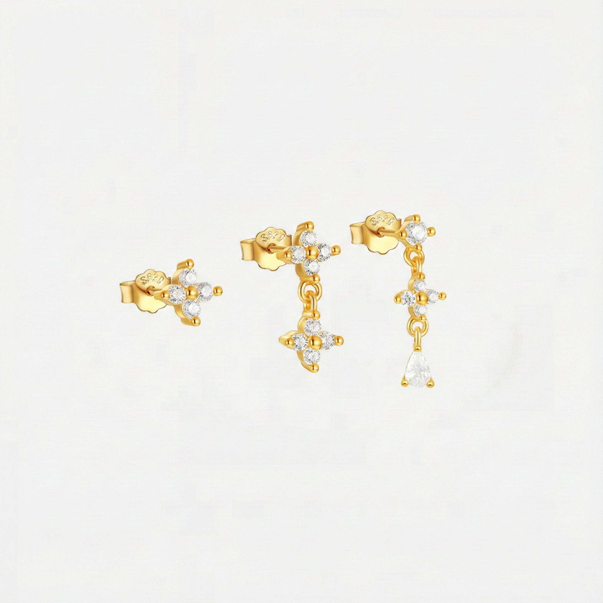 Anika - Orecchini d'oro dal movimento delicato.